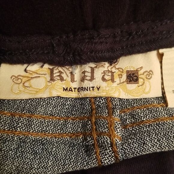 Kika Maternity Denim Jeans Wide Waist Band Size Medium - Picture 5 of 7